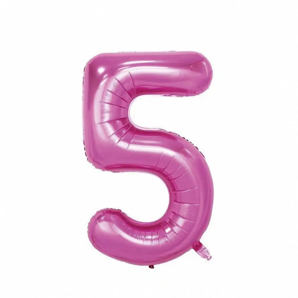 Large Red Number Foil Balloon for Birthday and Anniversary Decor