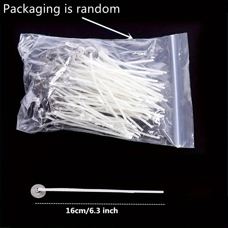 Smokeless Candle Wicks for Soy Wax and Pillar Candles (100-Pack)
