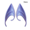 Pair of realistic purple latex elf ears for cosplay and costume parties