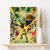Canvas wall art featuring characters from Hunter x Hunter including Gon, Killua, and Hisoka