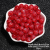 8mm Multicolor Glitter Resin Beads - 50 Pack for Jewelry Making