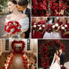Realistic Velvet Artificial Roses – 20" Stems for Weddings & Home Décor