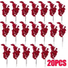 Artificial Red Berry Branches for Christmas Decor