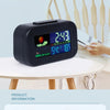 Compact Weather Station Clock with Color Display and Temperature & Humidity Monitor