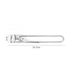 Stainless steel jar and bottle opener with a 3cm length and 19.7cm total size.