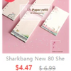 Pink paper refill sheets for a Sharkbang New 80 She binder with numbered pockets