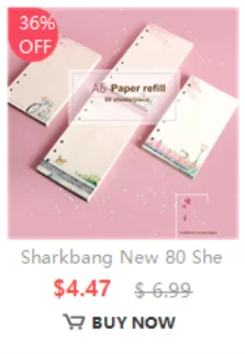 Pink paper refill sheets for a Sharkbang New 80 She binder with numbered pockets