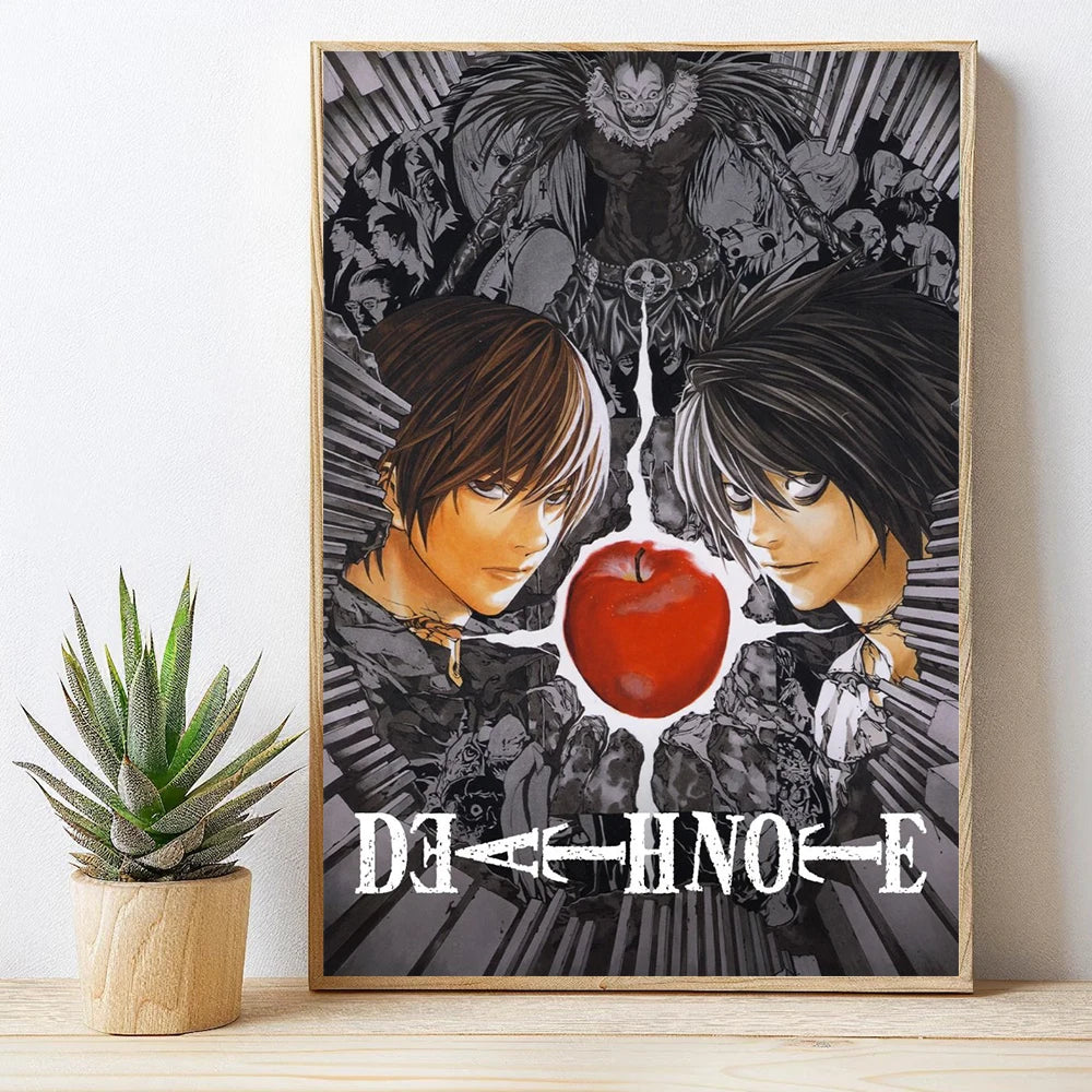 Death Note Anime Canvas Wall Art - Yagami Light Poster