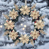 Glitter Christmas Berry & Flower Bouquet Ornaments (Set of 18)