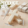 Cross-Shaped Baptism Soap Gift Set (10-Pack) with Thank-You Cards & Bags