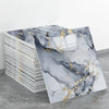 Rolls of 3D marble effect self-adhesive wall stickers featuring gray and black marble with gold veins