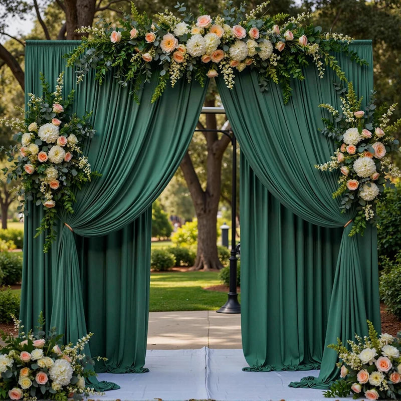 Silky Polyester Backdrop Drapes for Weddings & Events
