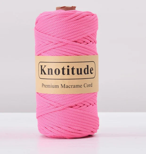 4mm Polyester Macrame Cord - 300g Spool for Knitting & DIY Crafts