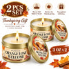 Orange Loaf Scented Candle Set in Gold Tins (4-Pack)
