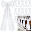 Nœuds de satin blanc pour mariages, disponibles en différentes tailles et styles pour événements nuptiaux