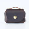 Genuine Leather Coin Purse with Secure Hasp Closure