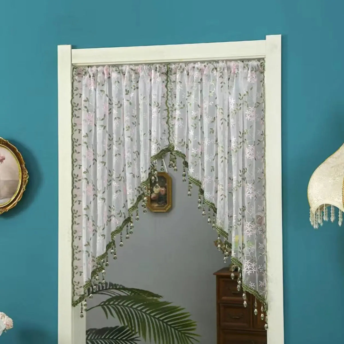 Lace Door Curtain for Bedroom