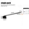 A black floating shelf bracket with a 300mm length and 4mm thickness is shown, along with individual mounting pieces.