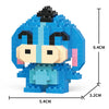 A blue animal-themed building block model kit shaped like a stylized bull or bovine head.
