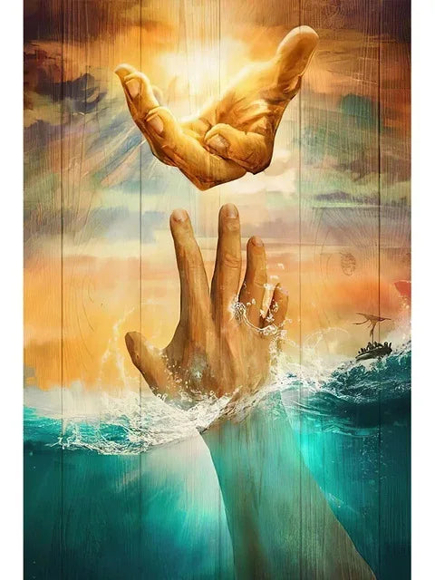 Jesus Christ Sacred Art Canvas Print – Modern Christian Wall Decor
