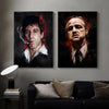 Classic Movie Character Abstract Canvas Art Print