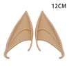 Pair of realistic tan latex elf ears for cosplay and costume parties, measuring 12cm.