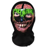 A black mask resembling a skull with bright green slime dripping from the eyes and face.