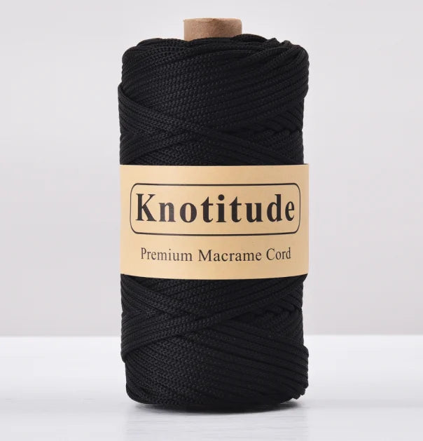 4mm Polyester Macrame Cord - 300g Spool for Knitting & DIY Crafts