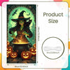 Large Halloween Witch Door Banner with Classic Spooky Design