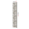 Vertical rectangular wood grain self-adhesive decal in gray tones