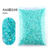 Bag of A66 Blue-Aqua AB resin rhinestones for crafting
