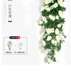 Silk Rose Hanging Vine - Faux Flower Garland for Home Décor