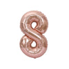 Large Red Number Foil Balloon for Birthday and Anniversary Decor