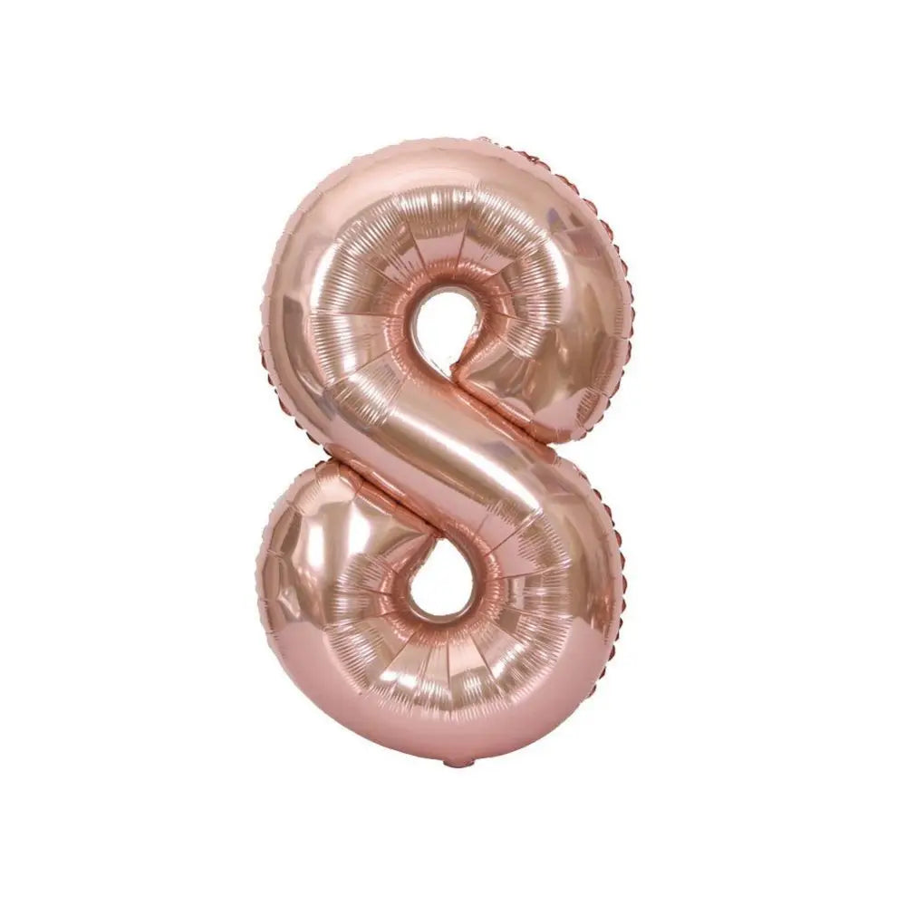 Large Red Number Foil Balloon for Birthday and Anniversary Decor