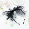Lace Cat Ear Headband with Elegant Bow Details