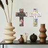 Rustic Wooden Cross Wall Decor for Home & Prayer Room