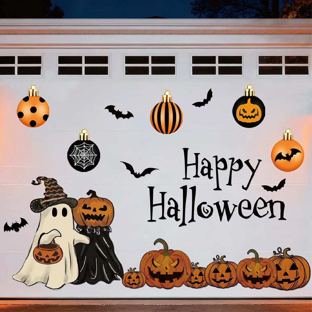 Spooky Halloween Garage Door Magnet Set (23 Pieces)