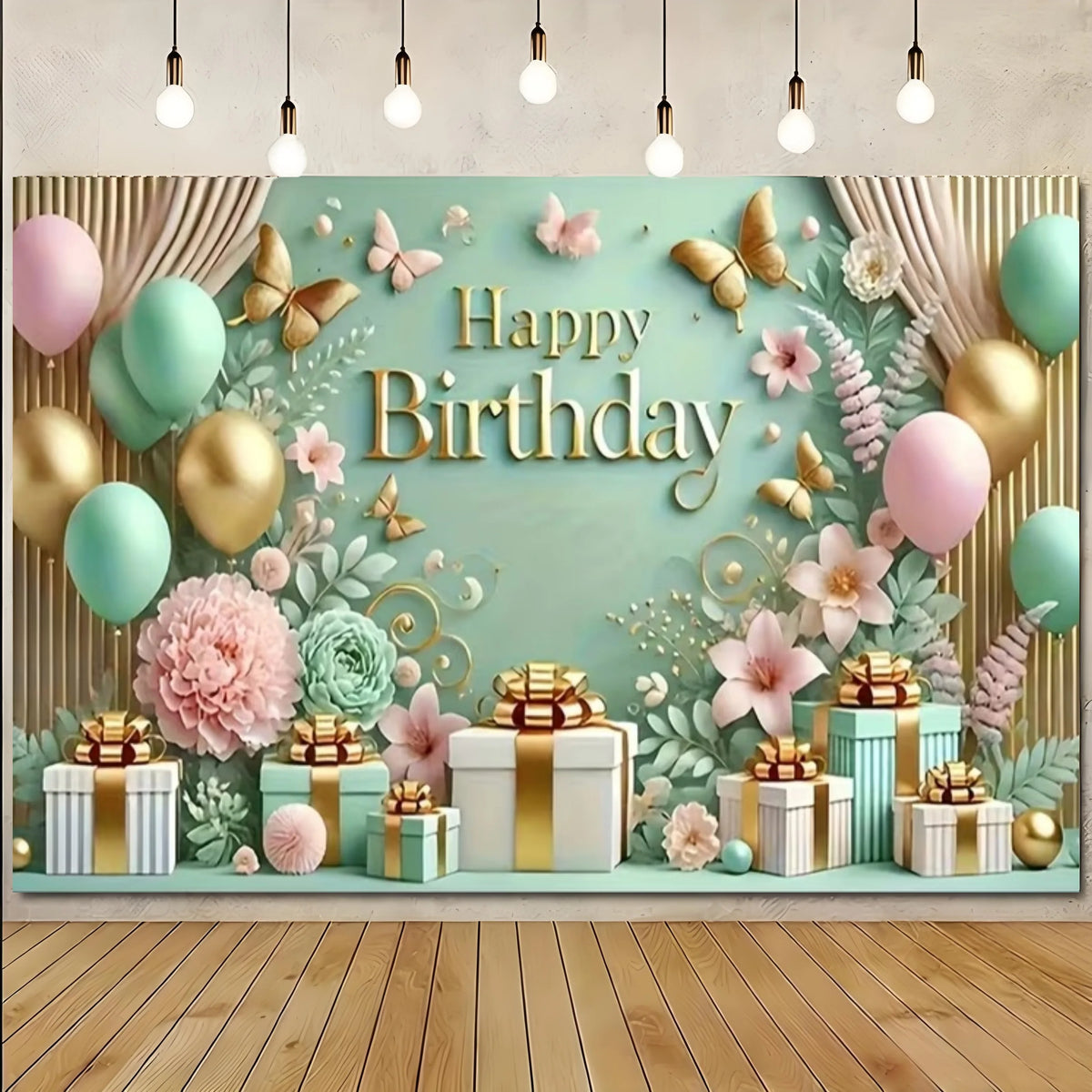 Enchanted Forest Birthday Party Photography Backdrop