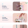 A set of retro beauty 3D waterproof decorative stickers featuring various designs and colors.