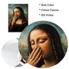 HD print of a painting depicting the Virgin Mary with her eyes closed and hand to her face on a canvas
