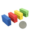 A collection of colored polishing pads for stone, tile, and glass, including blue, red, yellow, and green pads.