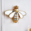 Golden Bee Wall Art – Resin Decorative Hanging