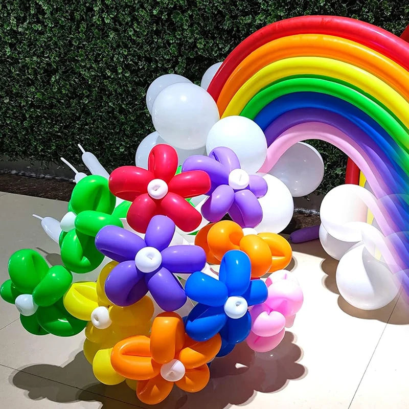 Colorful Twisting Balloons for Party Decorations and DIY Crafts