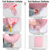 Pastel Pink Foil Number Balloons (0-9) for Birthday Party Decorations