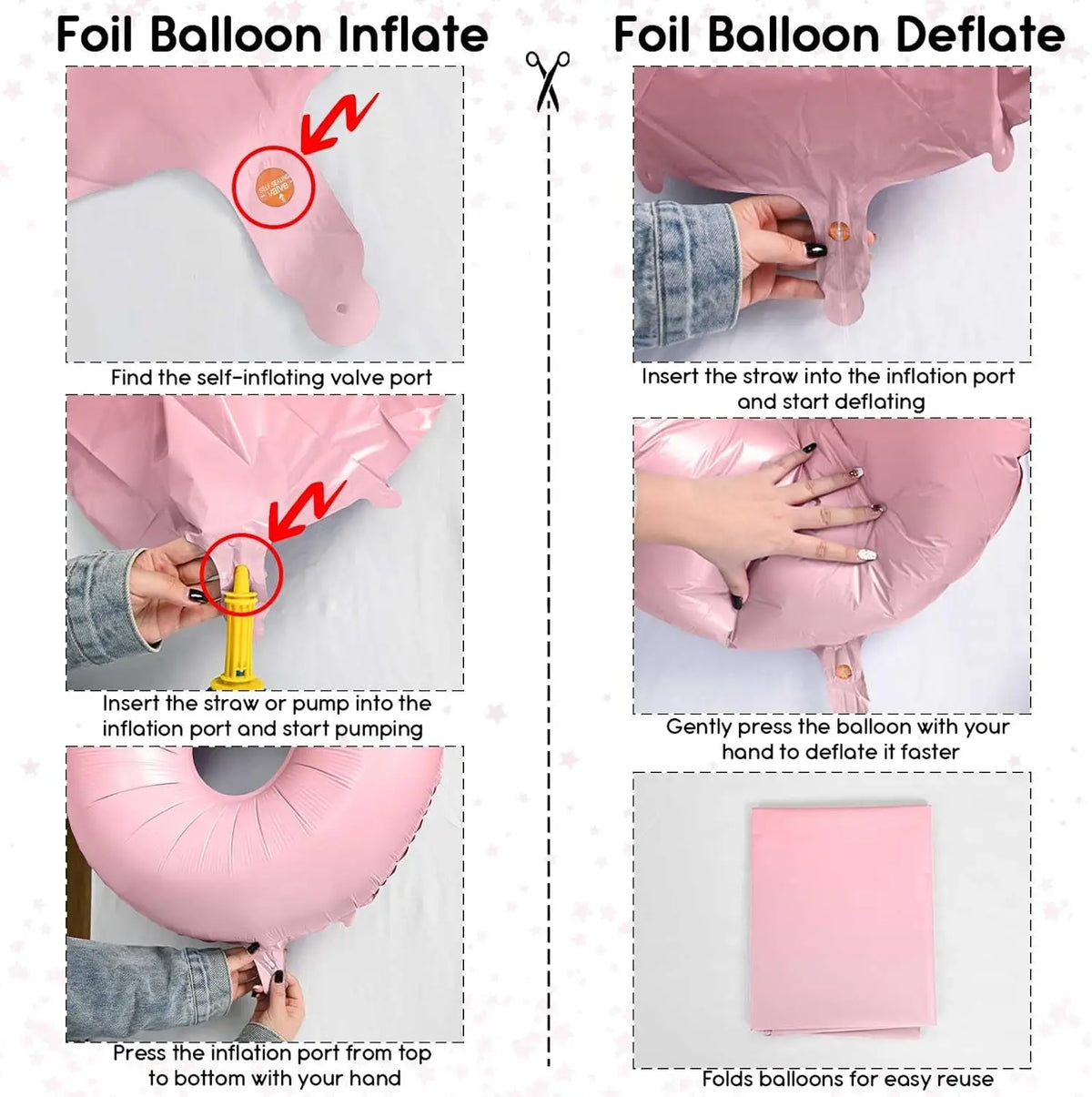 Pastel Pink Foil Number Balloons (0-9) for Birthday Party Decorations