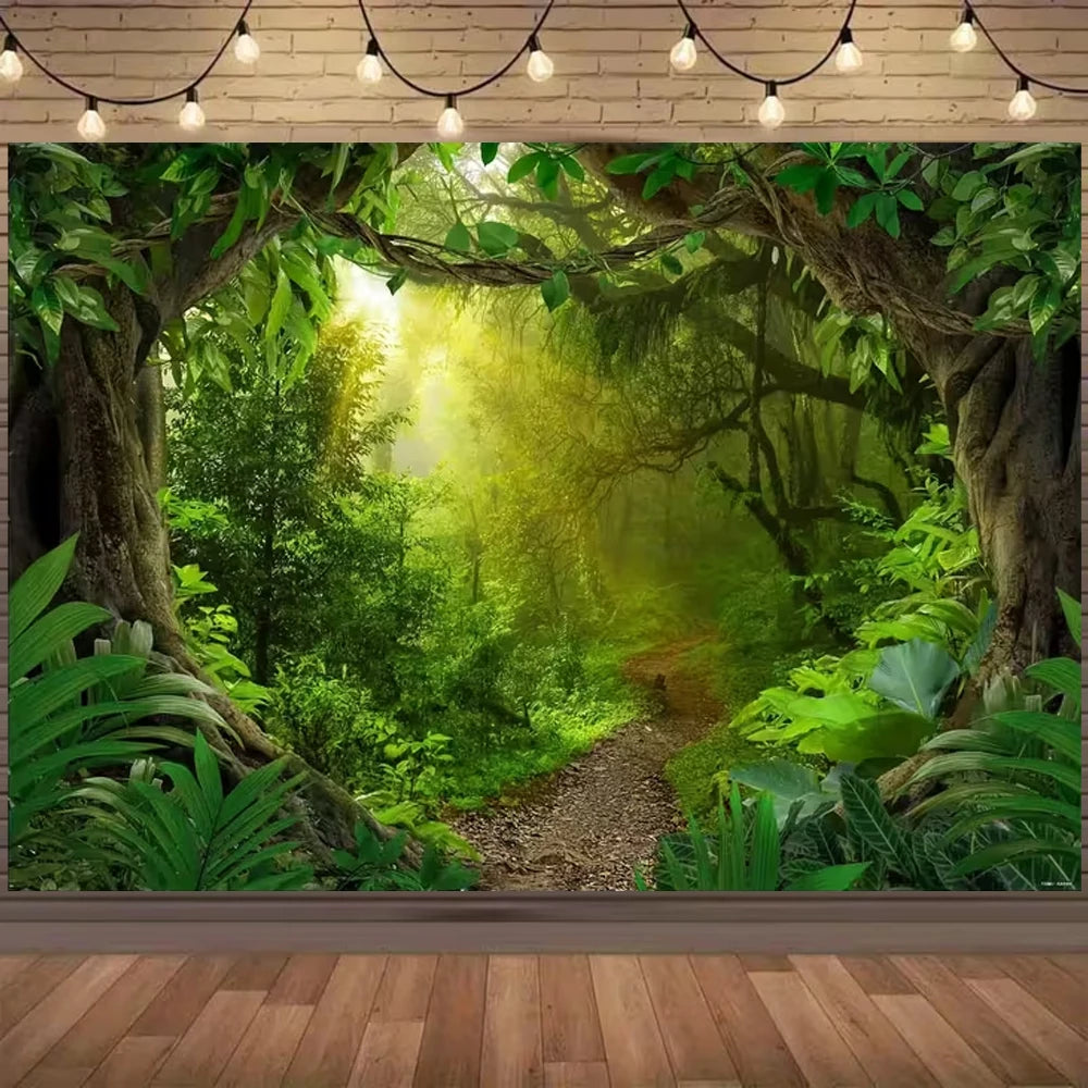 Enchanted Forest Birthday Party Photography Backdrop