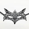 Elegant black lace half face mask for masquerade and costume parties