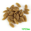A pile of golden, dried corn kernels or mini-corn pieces for crafting and décor.