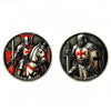 Silver-Plated Knight Crusader Souvenir Coin
