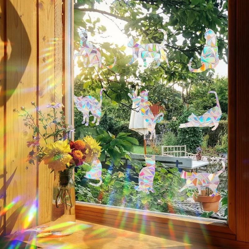 Rainbow Prism Window Stickers – 29 Assorted Sun Catcher Designs